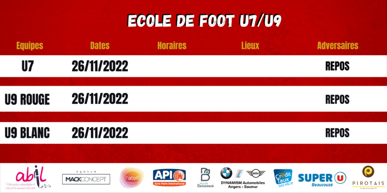 Agenda du week-end !