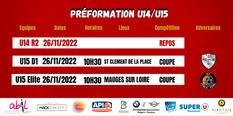 Agenda du week-end !