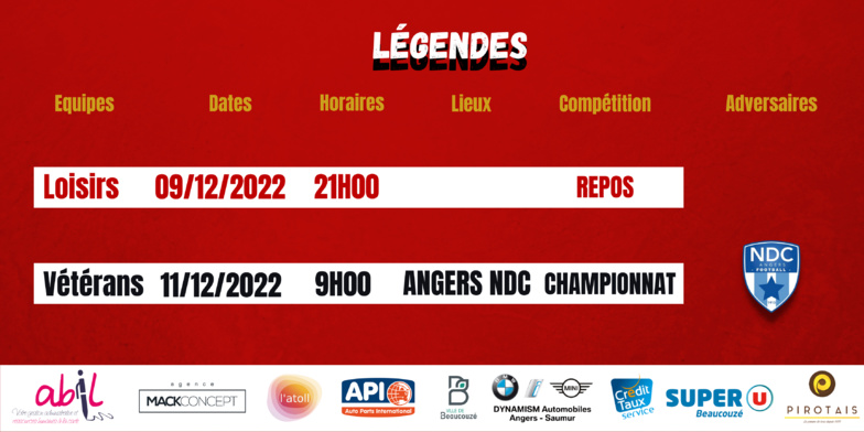 Agenda du week-end !