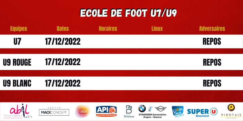 Agenda du week-end !