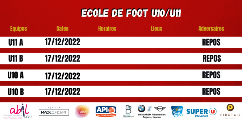 Agenda du week-end !