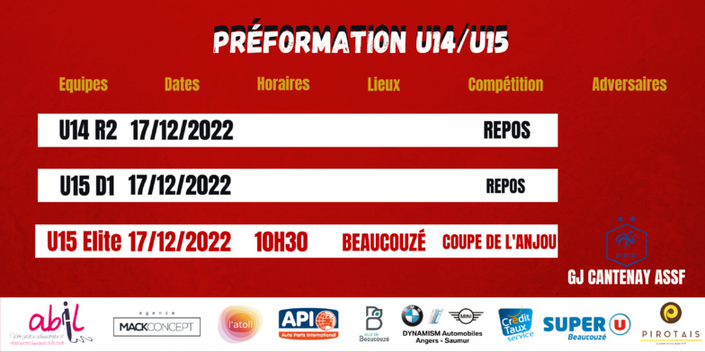Agenda du week-end !