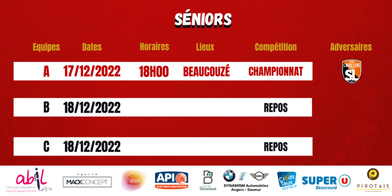 Agenda du week-end !