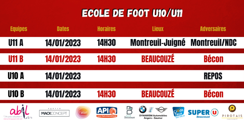 Agenda du week-end !
