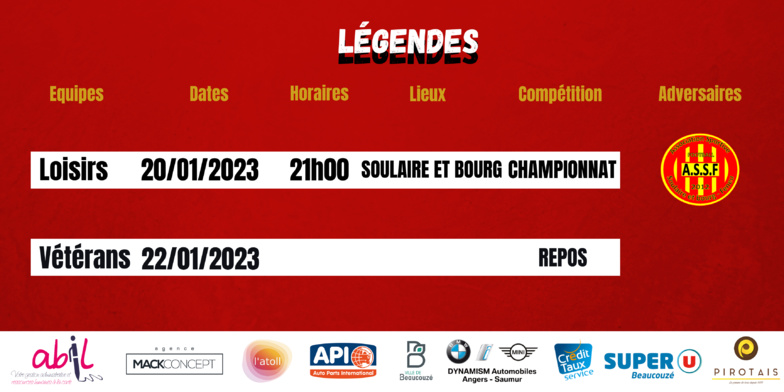Agenda du week-end !