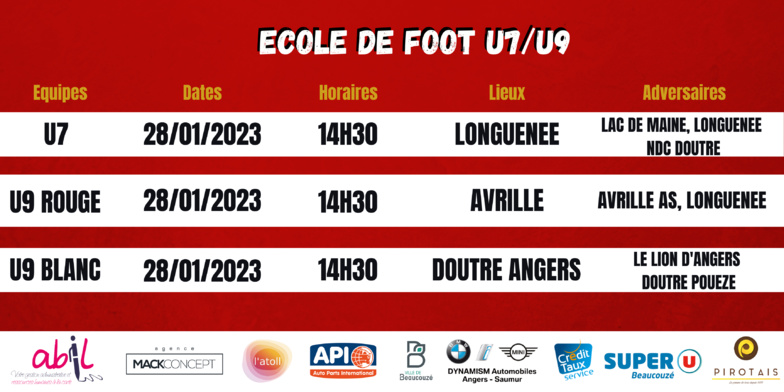 AGENDA DU WEEK-END !