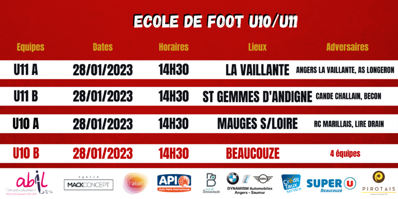 AGENDA DU WEEK-END !
