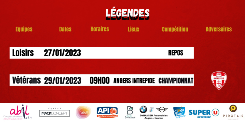 AGENDA DU WEEK-END !
