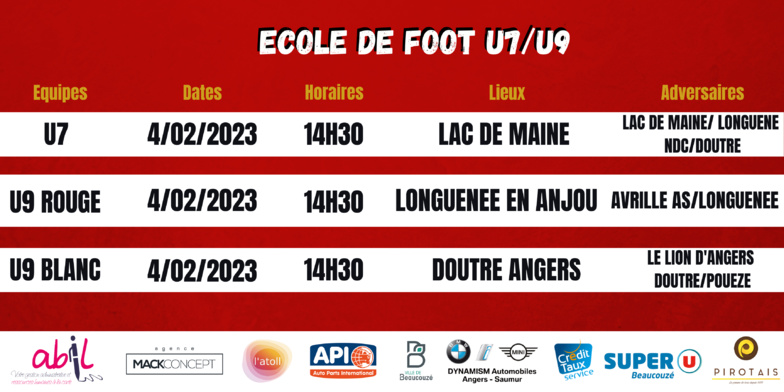 AGENDA DU WEEK-END !