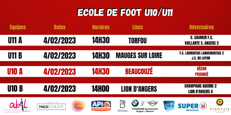 AGENDA DU WEEK-END !