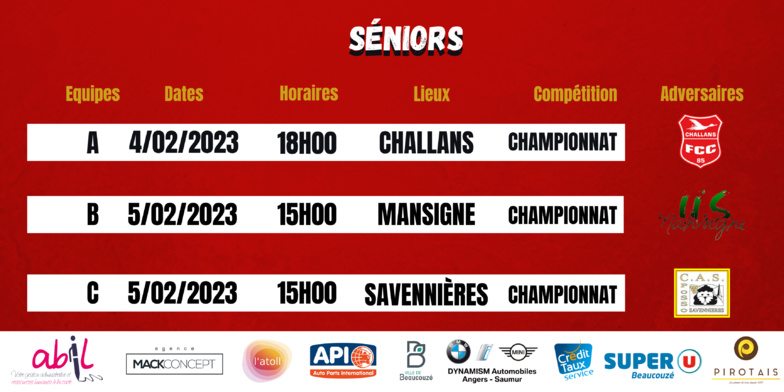 AGENDA DU WEEK-END !