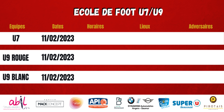 AGENDA DU WEEK-END !