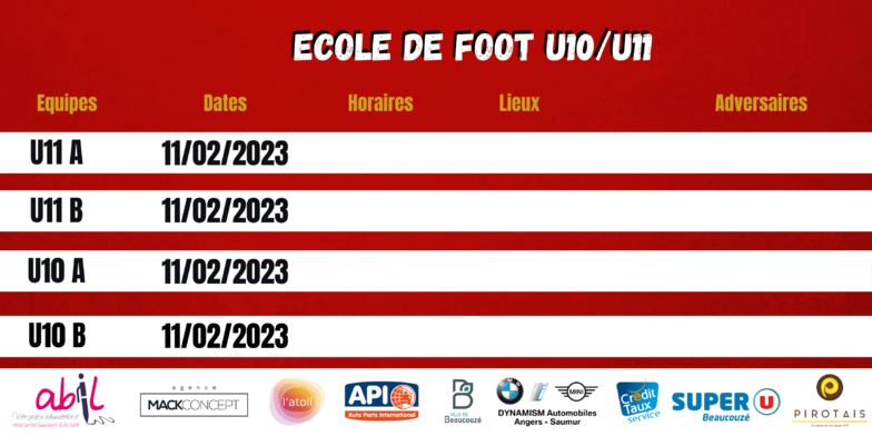 AGENDA DU WEEK-END !