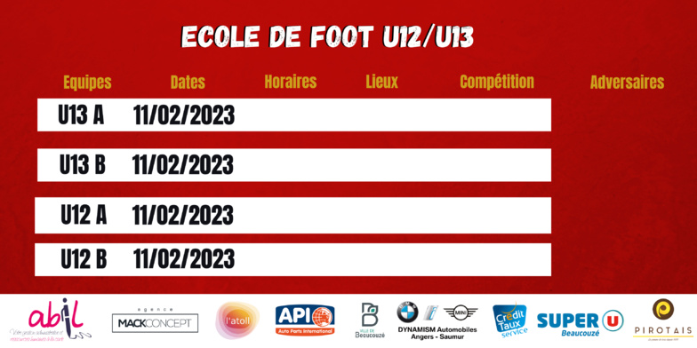 AGENDA DU WEEK-END !