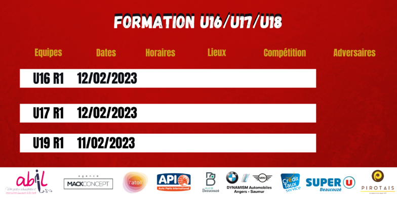 AGENDA DU WEEK-END !