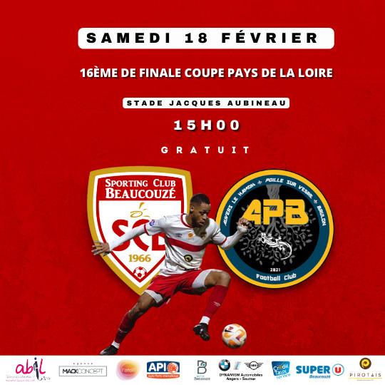 16è de la Coupe des Pays de la Loire ! 16è de la Coupe des Pays de la Loire !