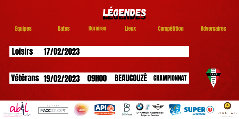 Agenda du week-end !