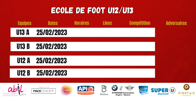 AGENDA DU WEEK-END !