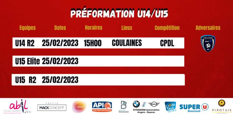 AGENDA DU WEEK-END !