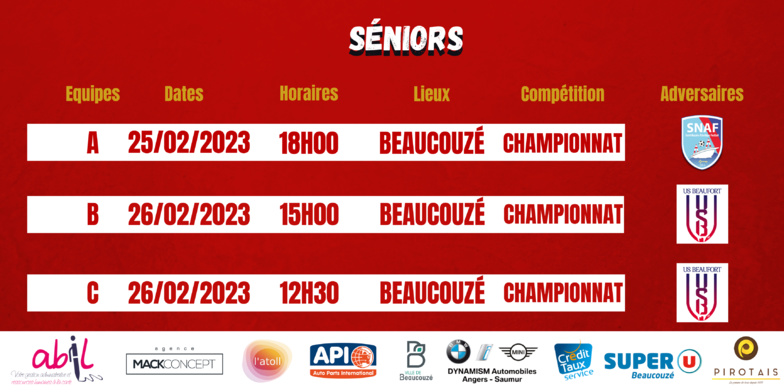 AGENDA DU WEEK-END !