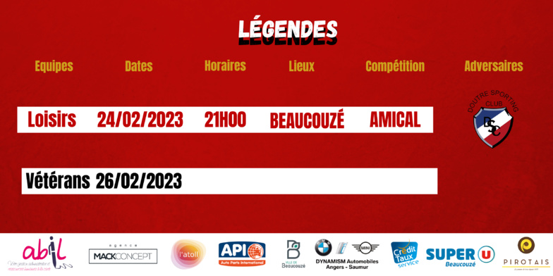AGENDA DU WEEK-END !