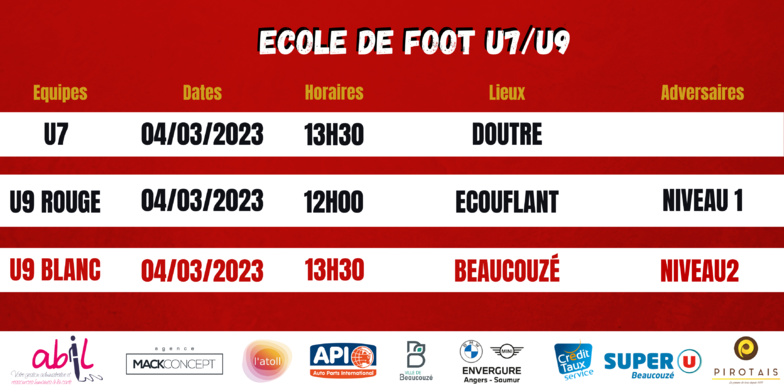 AGENDA DU WEEK-END !