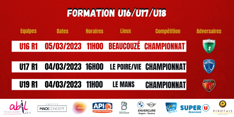 AGENDA DU WEEK-END !