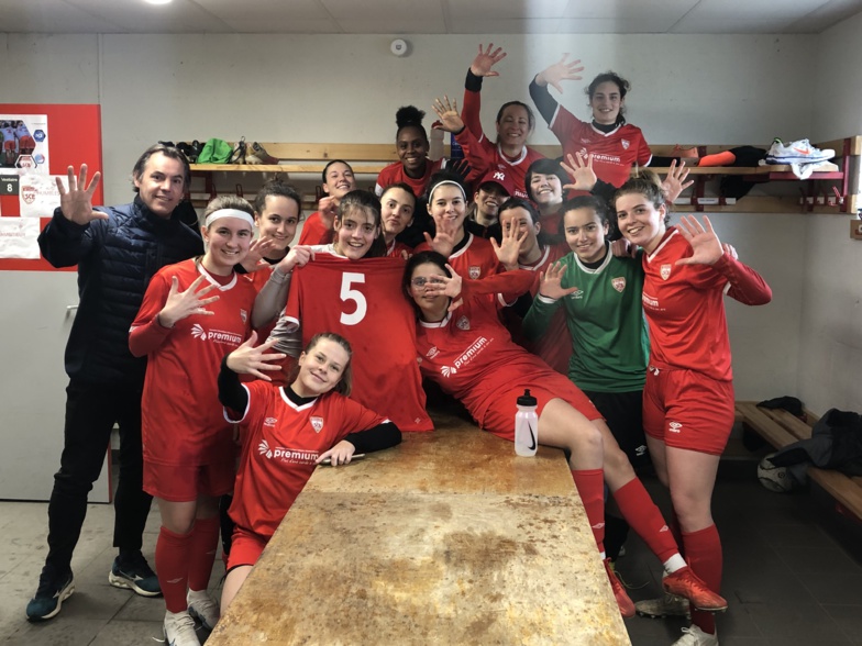 5 buts pour la 10ème victoire de nos séniors féminines, les U19 s'imposent au Mans, week-end mitigé en sénior !