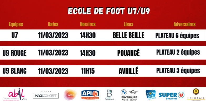 AGENDA DU WEEK-END !