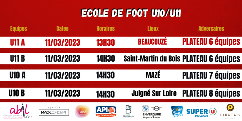 AGENDA DU WEEK-END !