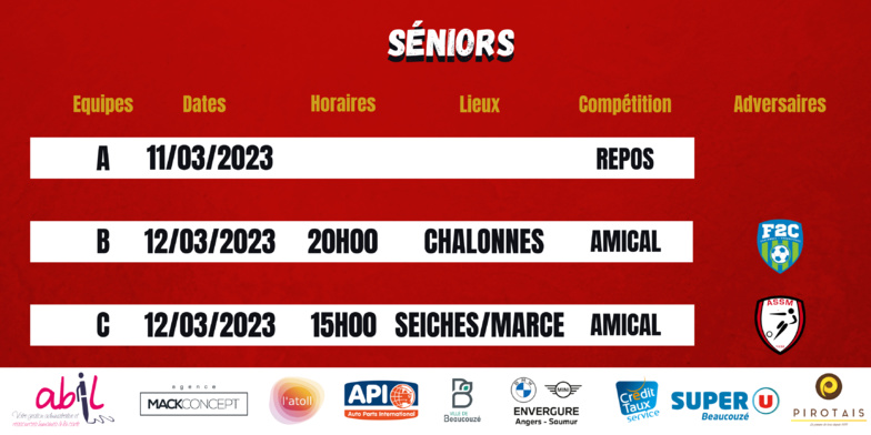 AGENDA DU WEEK-END !
