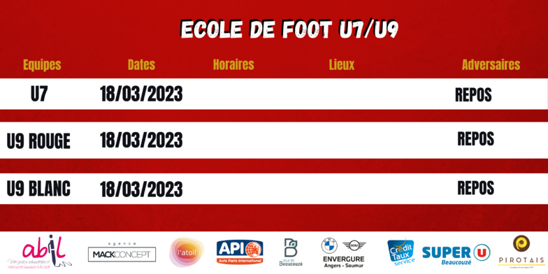 AGENDA DU WEEK-END !