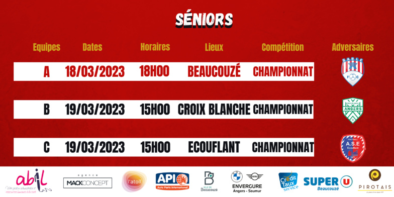 AGENDA DU WEEK-END !