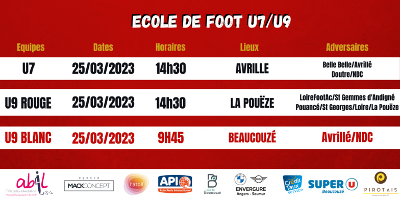 Agenda du week-end !