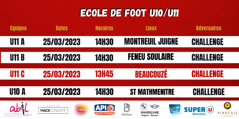 Agenda du week-end !
