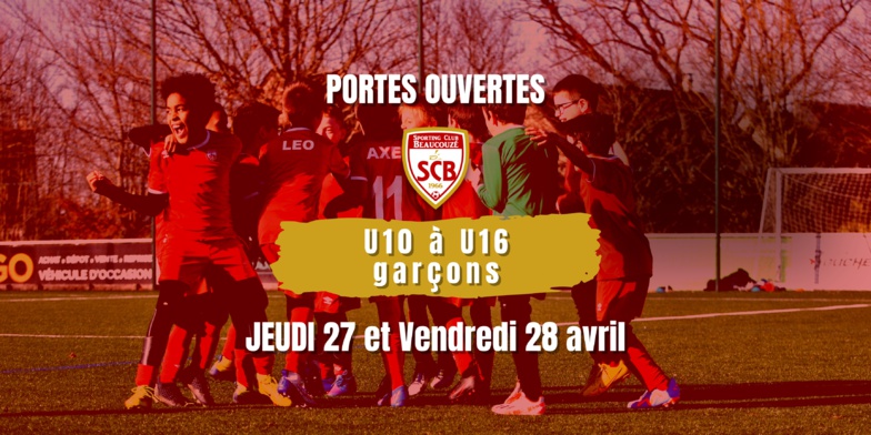 Le Sporting Club Beaucouzé Football vous ouvre ses portes !