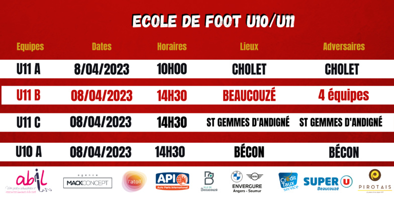 AGENDA DU WEEK-END !