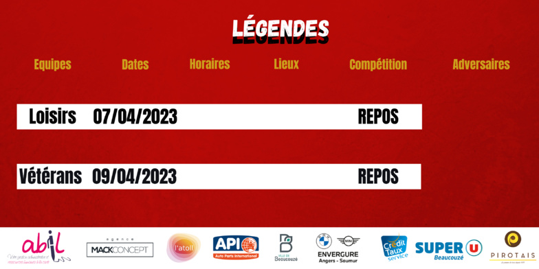 AGENDA DU WEEK-END !