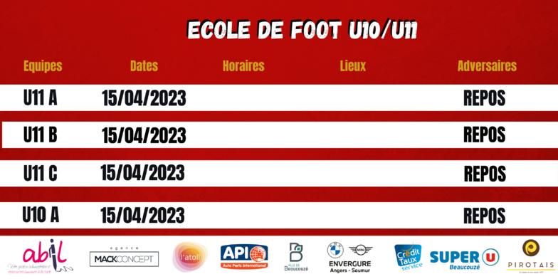 AGENDA DU WEEK-END !