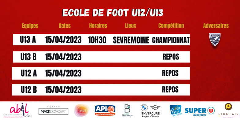 AGENDA DU WEEK-END !
