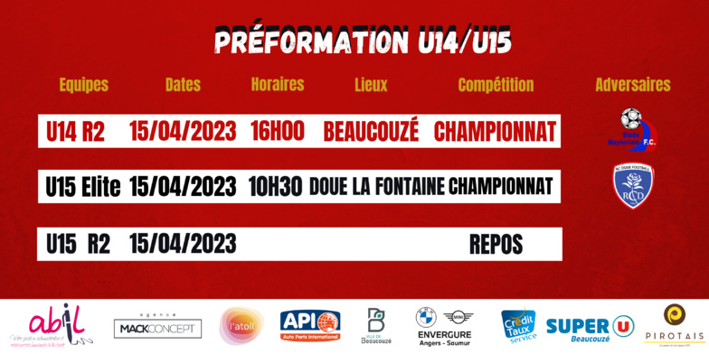 AGENDA DU WEEK-END !