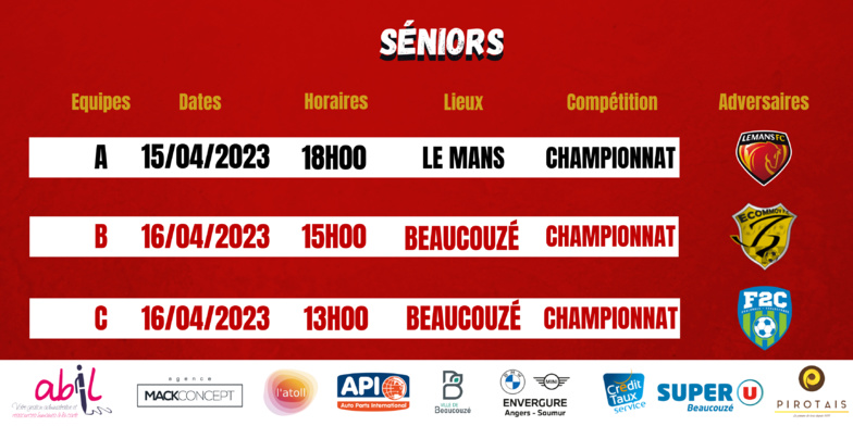 AGENDA DU WEEK-END !
