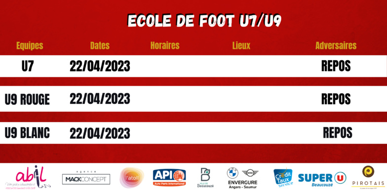AGENDA DU WEEK-END !