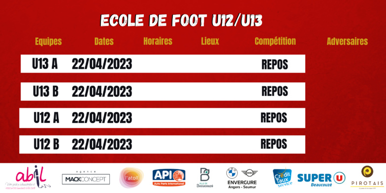 AGENDA DU WEEK-END !