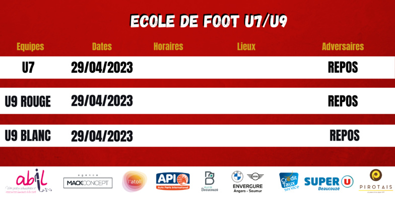 Agenda du week-end !