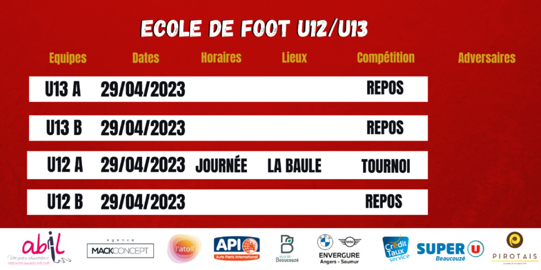 Agenda du week-end !