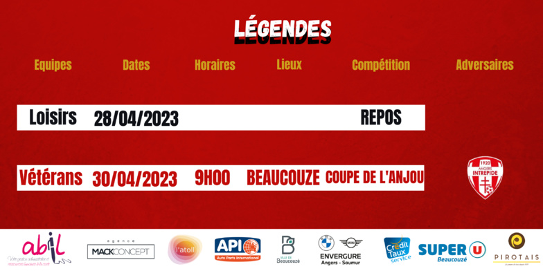 Agenda du week-end !