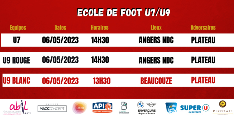 AGENDA DU WEEK-END !