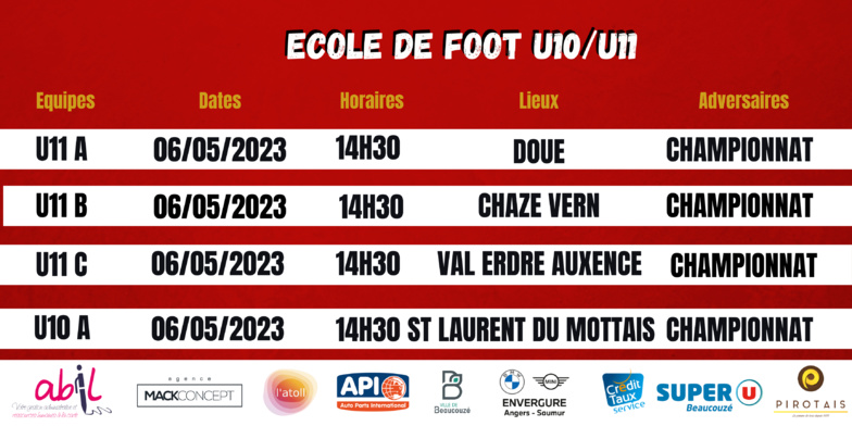 AGENDA DU WEEK-END !