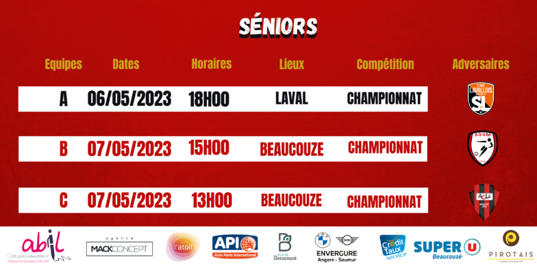 AGENDA DU WEEK-END !